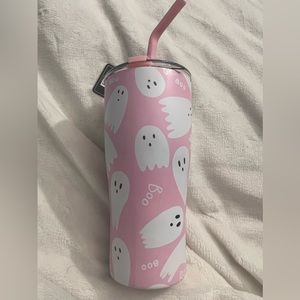 Tiktok pink ghost tumbler